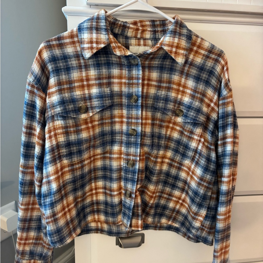 American Eagle Outfitters Multicolor Plaid Shirt